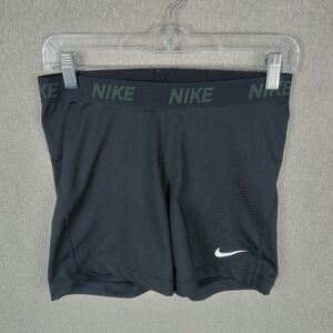 Nike Dri Fit Shorts Womens Large Black Fitted Compression Training Athletic Gym